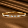 Pavé Tennis Bracelet (Gold)