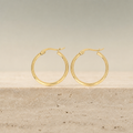 Plain Click-Top Hoops (Gold)