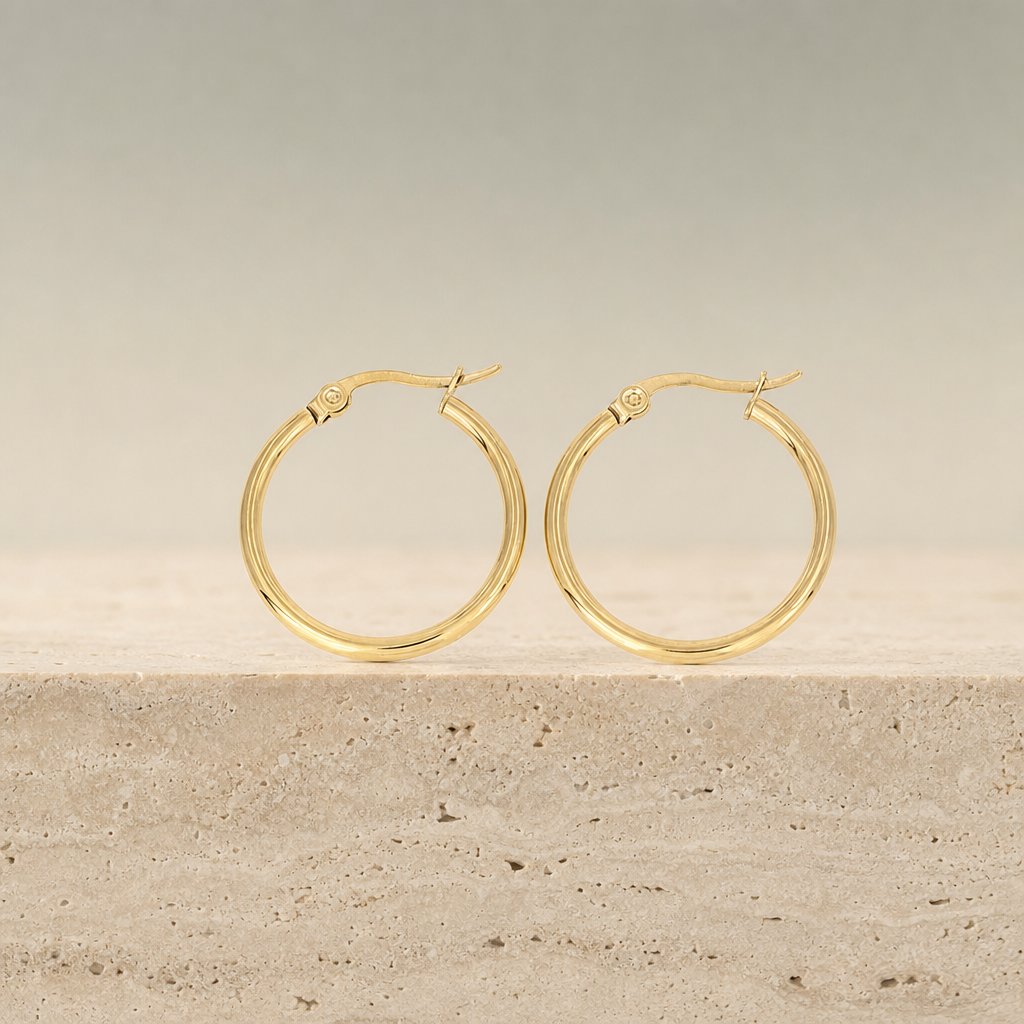Plain Click-Top Hoops (Gold)