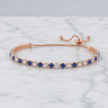 Sapphire Slider Tennis Bracelet (Rose Gold)