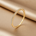 Pavé Stacking Band Ring (Gold)