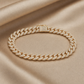 Pavé Cuban Link Bracelet (Gold)